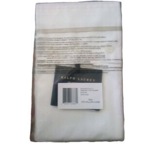NWT Ralph Lauren Two Organic Cotton Palmer Percale STD Pillow Cases Sand Dune